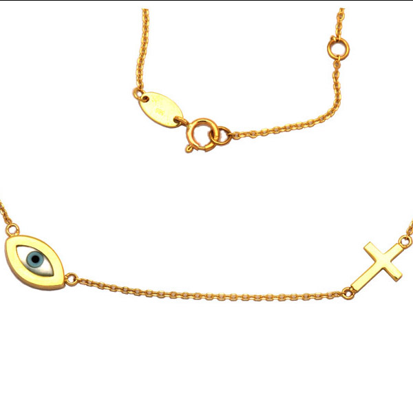 Gold Eye Necklace 1