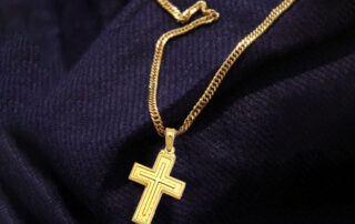 how to style your gold cross necklace